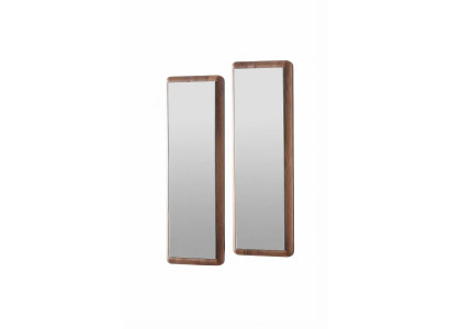 Spiegel Modern Braun Holz Edel Luxus Design Wandspiegel Flur