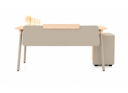 Schreibtisch Beige Kommode Stilvolles Design für modernes Arbeitszimmer