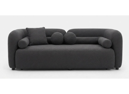 Modern 3-Sitzer Sofa Boucle Stoff Wohnzimmer Polstersofa