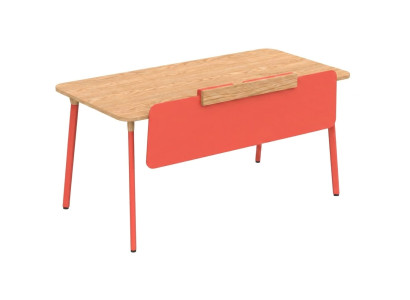 Design Schreibtisch Holzplatte geräumiger modern Arbeitsfläche