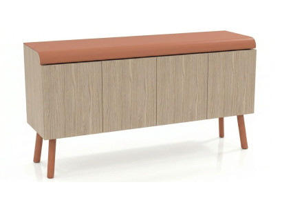 Modernes hochwertig Sideboard Holz Braun Aufbewahrung Anrichte