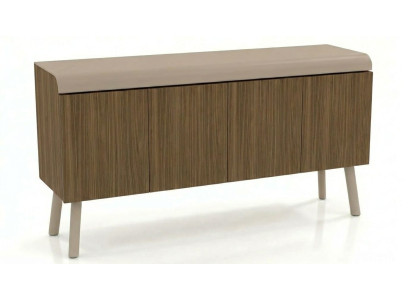 Moderne Kommode Braun hochwertige Holz Sideboard Wohnzimmer
