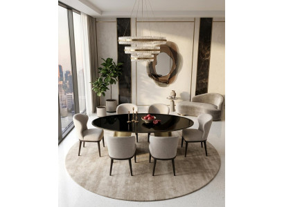 Esszimmer set Esstisch 6x Stühle Moderner Stil Robust Hochwertig Edel