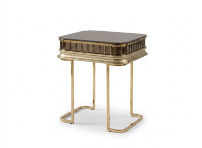 Beistelltisch Gold Modern Elegant Rund Metall Hochwertig Dekorativ