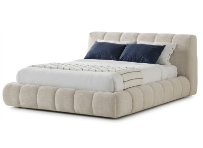 Bett geräumig komfortabel Stil Modern weiß praktisch bequem Schlafzimmer