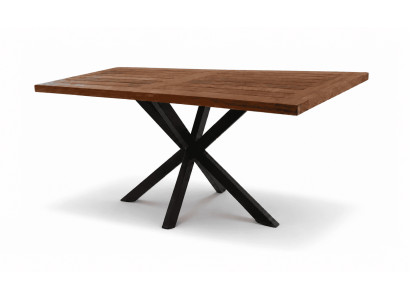 Esstisch Holz Metallgestell Modern Natur Design Esszimmer Rechteck