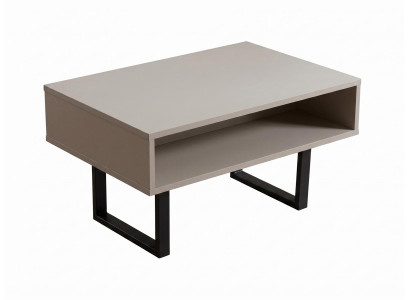 Beiger rechteckiger Couchtisch Holztisch Bürotisch Arbeitszimmer modern