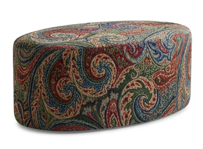 Sitzhocker Mehrfarbig Textil Gemustert Modern Paisley Fußhocker Wohnzimmer