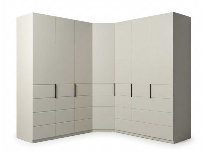 Eckkleiderschrank Eckschrank Beige Modern Edel Schrank Schrankwand