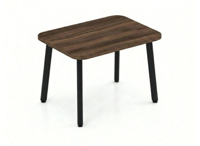Couchtisch Modern Braun  Holz Metall Wohnzimmer Beistelltisch