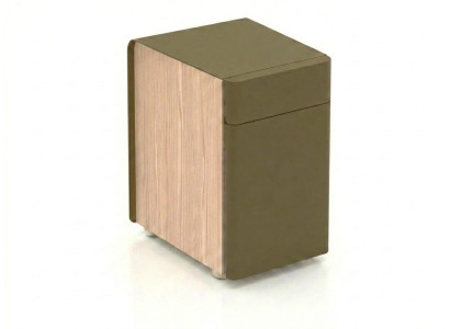 Kommode rechteckig Grün Holzoptik mit Schubladen modern Design