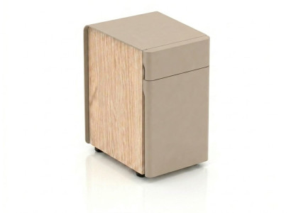 Kommode rechteckig Beige Holzoptik Schubladen modernes Design