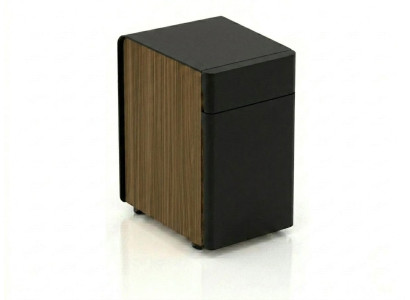Moderne Kommode Schwarz Holzdekor Stauraumschrank Wohnzimmer