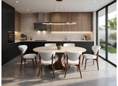 Esszimmer Set Esstisch 6х Stühle Modern Hell Trendig Elegant