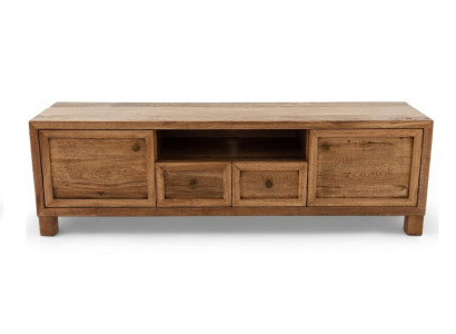 Massivholz TV-Lowboard Kommode Rustikal Vintage Stil Wohnzimmer Möbel
