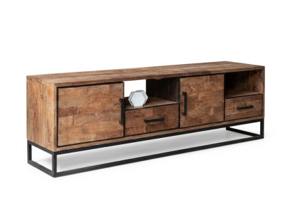 Modernes TV Lowboard aus Massivholz mit großzügigem Stauraum