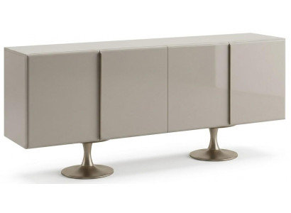Moderner Sideboard Weiß Holz Metall Großer Kommode Schrank