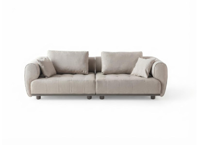 Sofa Modern Grau Bequem Couch Polstersofa Dreisitzer Wohnzimmer