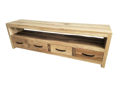 Massivholz TV-Lowboard Anrichte Naturholz Landhausstil 4 Schubladen