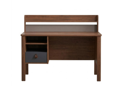 Brauner Schreibtisch modern bequemer Tisch hochwertig Jugendzimmer