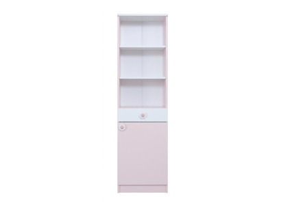 Modernes weiß-rosa Bücherregal Regale Jugendzimmer Mädchen Kinderzimmer
