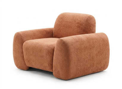 Sessel Modern Terrakotta Kuschelig Gemütlich Groß Weich Komfortabe