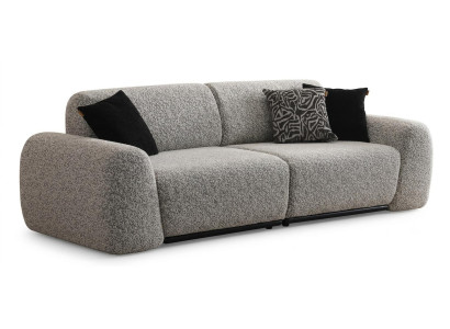 Sofa Modern Grau Markant Kräftig Ausgefallen Strukturiert