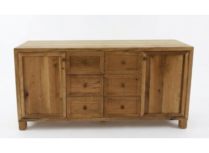 Hellbraune Anrichte Designer Wohnzimmer Sideboard Edle Holzmöbel