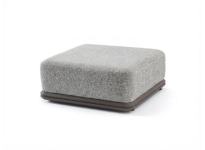 Hocker Modern Grau Bequem Polsterhocker Sitzhocker Wohnzimmer Design