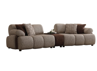 Sofa Modern Grau Stabil Gemütlich Einladend Minimalistisch
