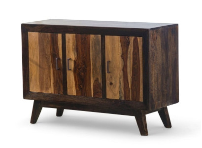 Robustes Holz Sideboard Wohnzimmer Anrichte Designer Holzmöbel