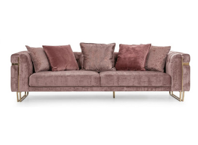 Sofa Modern Rosa Luxus Einladend Fließend Gemütlich Minimalistisch