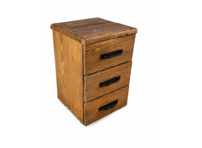Holz Kommode mit Schubladen Industrial Stil Büro Beistelltisch