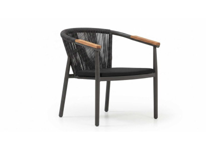 Stuhl schön bequem praktisch kompakt modern Schwarz Terrasse