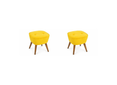 Jazz Hocker Sitzhocker Polsterhocker Kunstleder Rund Modern Elegantes Design