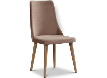 Moderner Brauner Esszimmer stuhl Textilien Holz Komfortabel elegant