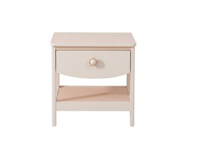 Weißer stilvoller Nachttisch Holz Jugendzimmer Schlafzimmer modern