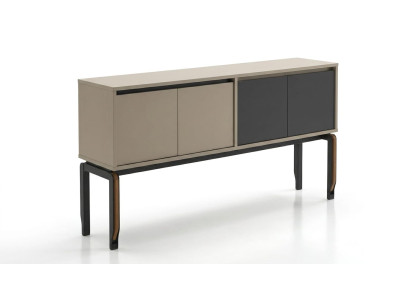 Sideboard Modern Beige Holz Wohnzimmer Aufbewahrung Kommode