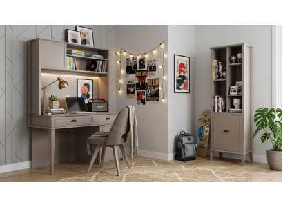 Luxus Kindermöbel Set Schreibtisch mit Aufsatz Bücherregal Stuhl