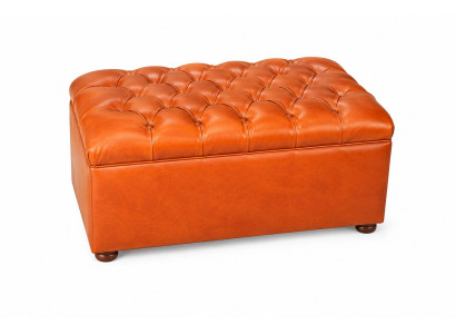 Chesterfield Polsterhocker Kunstleder Wohnzimmer Modern Elegant Stilvoll