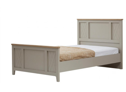 Beiges Bett Holzbett Kopfteil Jugendbett Designer-Bett Jugendzimmer modern