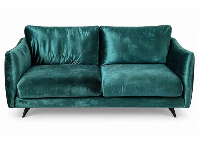 Design 2er Sofa Gruen Modern Polstercouch Metallgestell Small Couch
