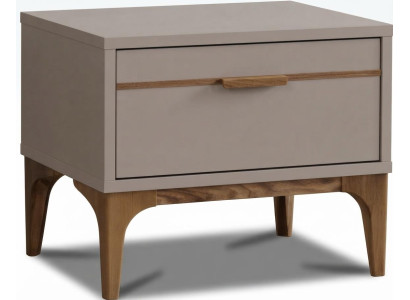 Brauner Nachttisch Schlafzimmer Holz Modern Elegant Stilvoll Design