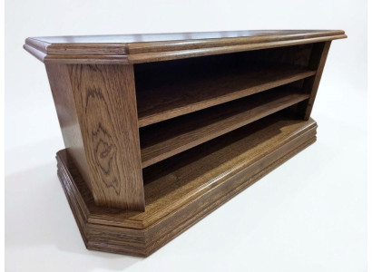 Exklusives TV Sideboard Braun Modern Holztisch TV Lowboard Regal 126cm