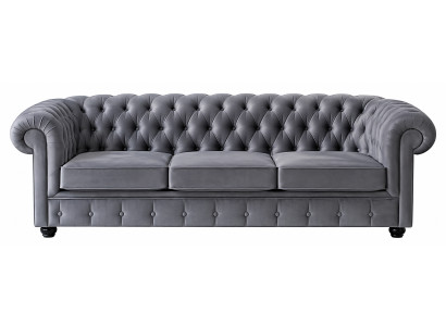 Modern Wohnzimmersofa 3 Sitzer Textil Polster Lounge Design