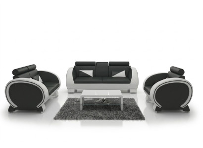 LEDERSOFA LEDERSOFA DESIGNERSOFA GARNITUR 3+1 COUCH POLSTERGARNITUR POLSTER SOFA