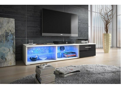 rtv Holz sideboard Fernseh Wand Hochglanz Lowboard Unterschrank TV Led