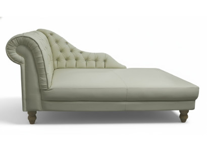 NAPOLEON Chesterfield Chaiselounge Liege Couch Sofa Ledersofa Textil
