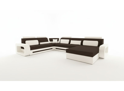 Couch Ecksofa Wohnlandschaft Schlafsofa Federkern Stoffsofa Textil großes Sofa