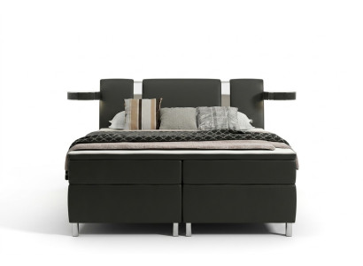 Boxspringbett Hotel Betten Polster Leder Bett inkls. Matratze & Visco Lederbett